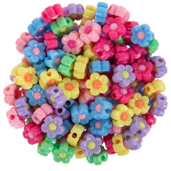 Pastel Flower Bead Mix