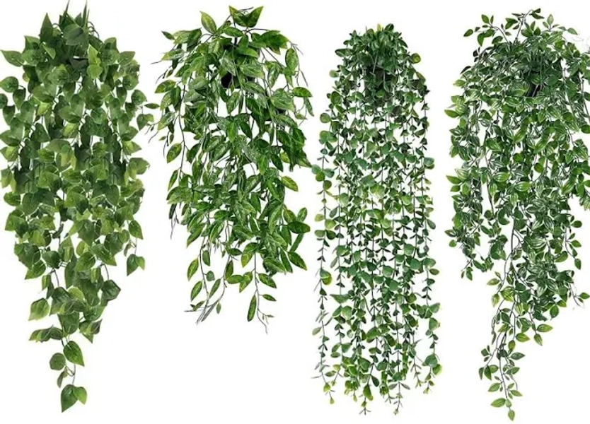 4pcs Artificial Plants Mandala Pea Eucalyptus Leaf Pseudoplant Office Farmhouse Home Decor Indoor
