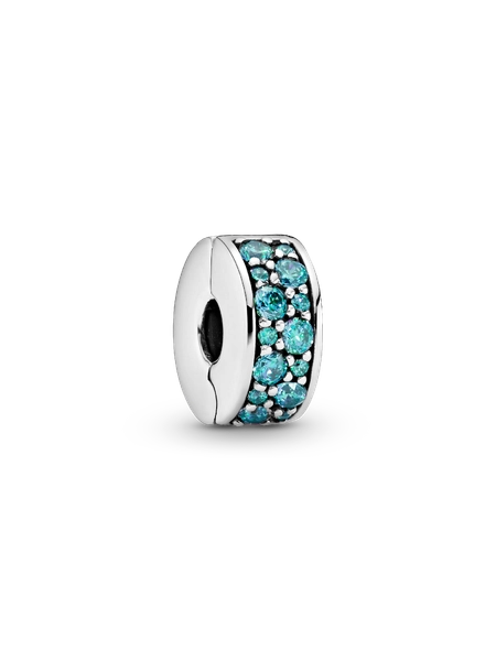 Teal Pavé Clip
