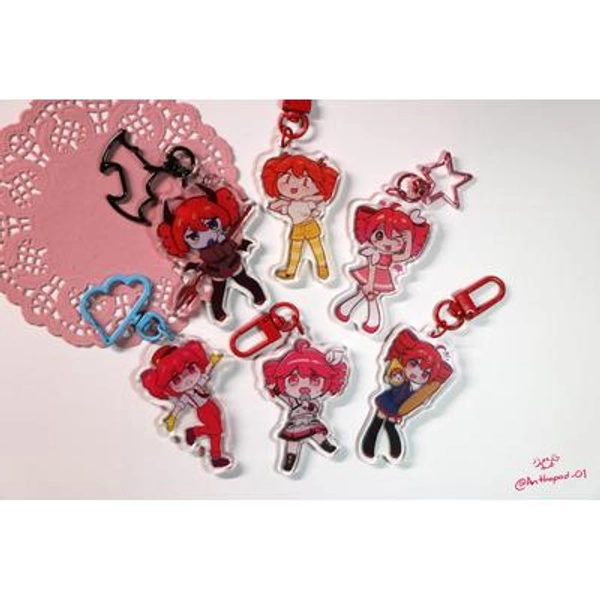 Kasane Teto Acrylic Keychain Charms | Birdbrain | Spoken For | UTAU | Pearto