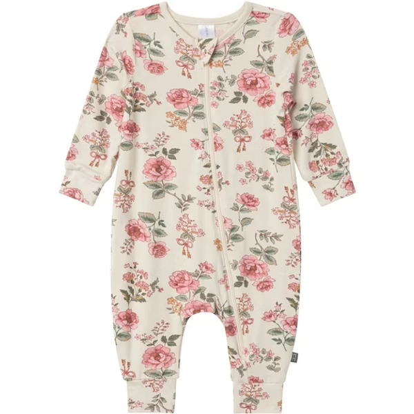 Modern Moments by Gerber Baby Neutral Super Soft Viscose Long Sleeve Coverall, Sizes Newborn - 12 Months