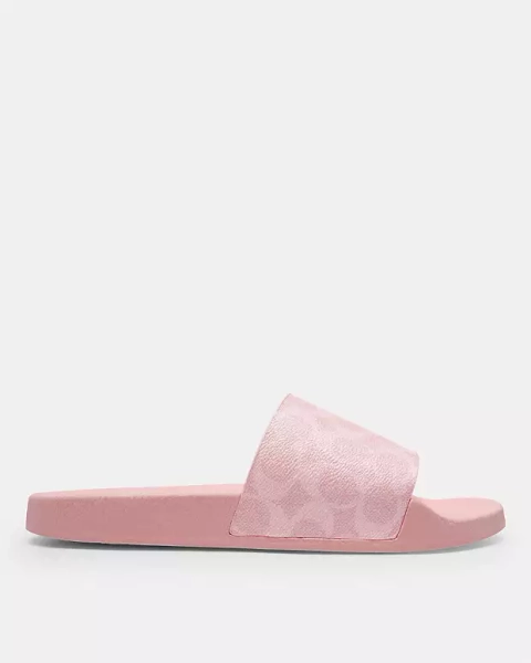 Powder Pink Udele Sport Slide In Signature Canvas