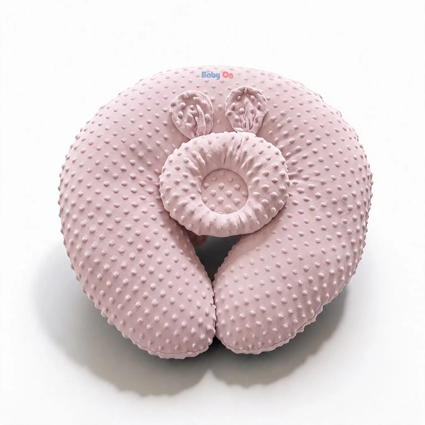 Almohada Cojin Materno De Lactancia Multiusos Ergonómico BabyOn Color Rosa