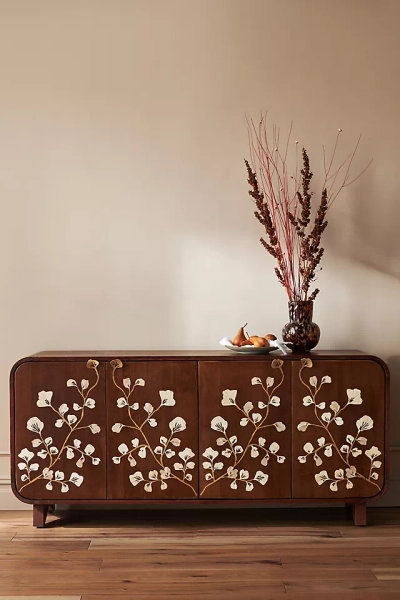 Toulouse Rectangular 70" Pearl Inlay Wood Sideboard