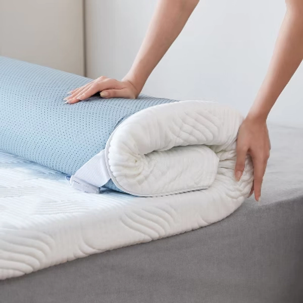 3 inch Firm Mattress Topper, Cooling Gel Infused Bed Topper with Tencel Cover White 38"*80"