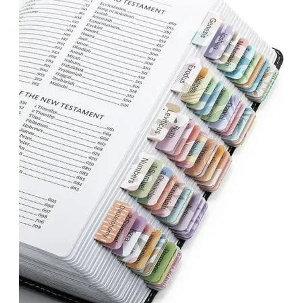 Mr. Pen Bible Tabs, 120 Laminated, 30 Customizable Blanks