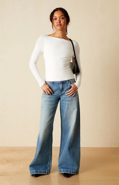 Shaina Long Sleeve Boat Neck Top