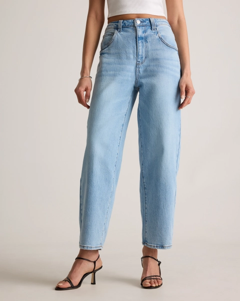 Bella Stretch Barrel Jeans in Obsidian Blue
