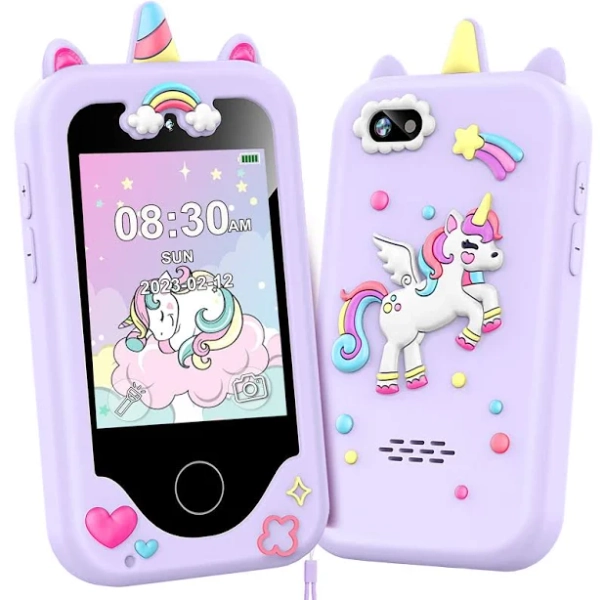 Kids Smart Phone for Girls, Christmas Birthday Gifts for Girls Age 3-10 Kids Toys Cell Phone, 2.8" Touchscreen Toddler Learning Play Toy Phone with
