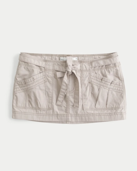 Ultra Low-Rise Poplin Skort