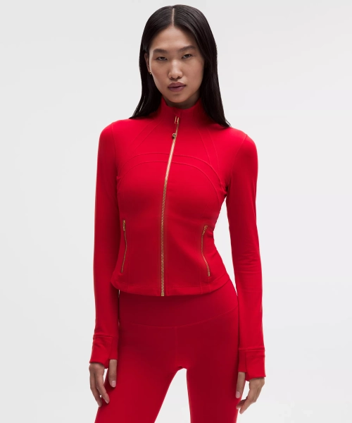 Lunar New Year Define Cropped Jacket *Nulu - Oxford Red - 6