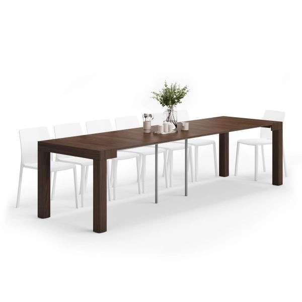 Table Console extensible First, 45(305)x90 cm, Noyer