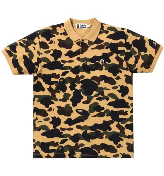 BAPE 1st Camo One Point Polo Yellow