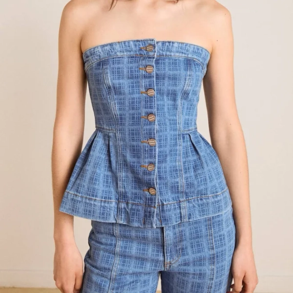 Damson Madder Eloise Denim Top