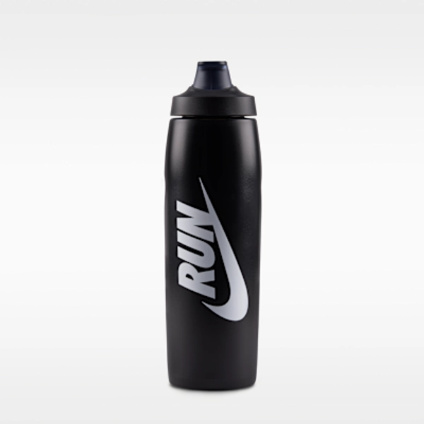Nike Refuel Flasche mit Verriegelungsdeckel (ca. 946 ml) - Schwarz/Schwarz/Schwarz/Weiß - Size ONE SIZE