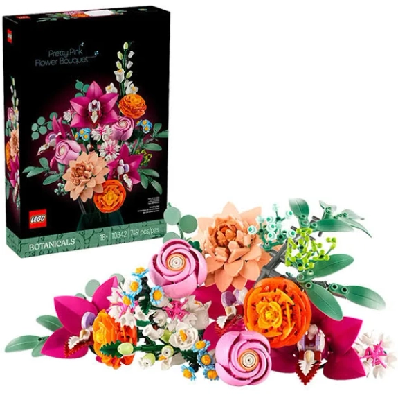 LEGO Botanicals Pretty Pink Flower Bouquet