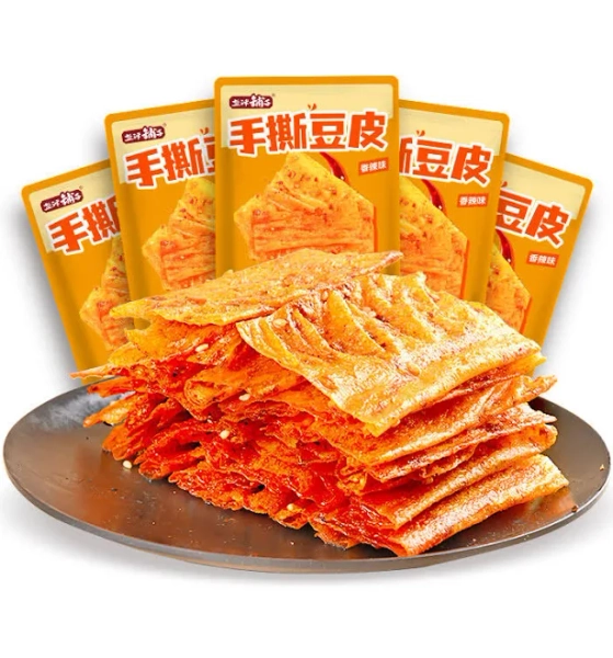 YanjinShop Latiao Spicy Strips Dried Bean Curd 10 Packs