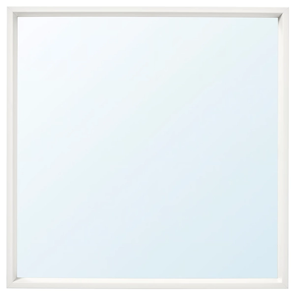 NISSEDAL Mirror - white 65x65 cm