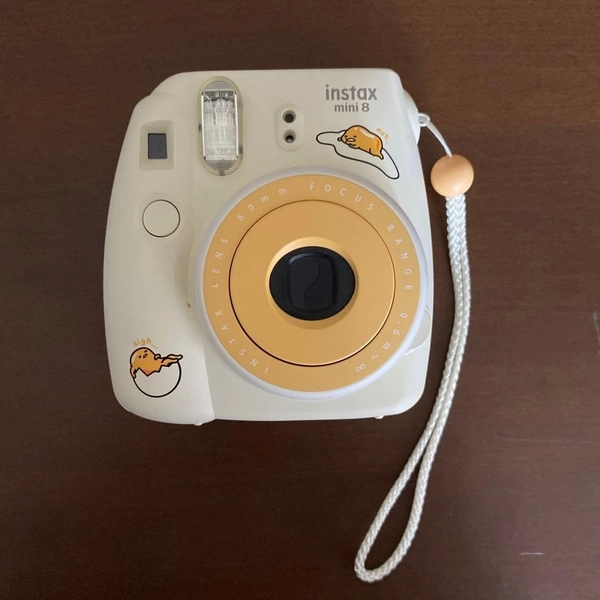Fujifilm Cheki Instax Mini 8 Sanrio Gudetama Camera white Good condition F/S
