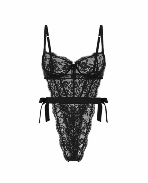 Wicked Unlined Lace Teddy