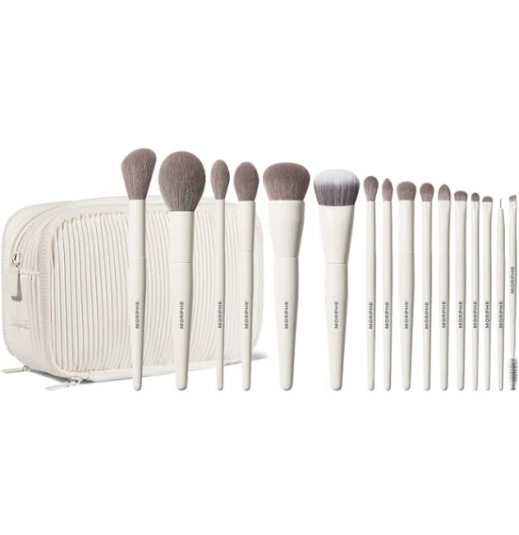 Morphe Ready Set Pro 16-Piece Face & Eye Brush Set