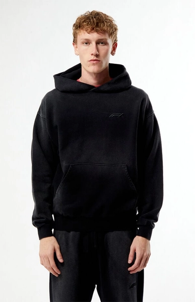 x Pacsun Las Vegas Washed Black Logo Hoodie