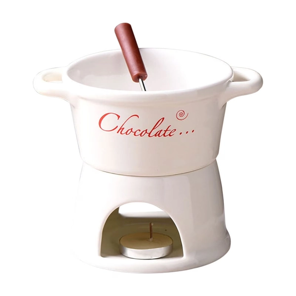 Guozer Sweet Fondue Cup Set Chocolate Melting Pot Ice Cream Hotpot Cup