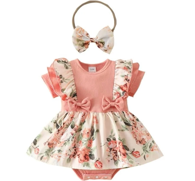 Reborn Doll Clothes Accessories - 24 Inch Girl Outfits 2 Pcs Set For