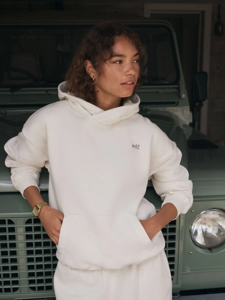 Ecru White Hoodie