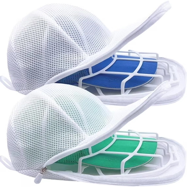 3 Pack Hat Washer for Washing Machine - Hat Cage for Washing, Laundry Wash Bags for Baseball Caps, Hat Cleaner for Washing Machine or Dishwasher, Cap Washer Frame for Flat & Curved Hats