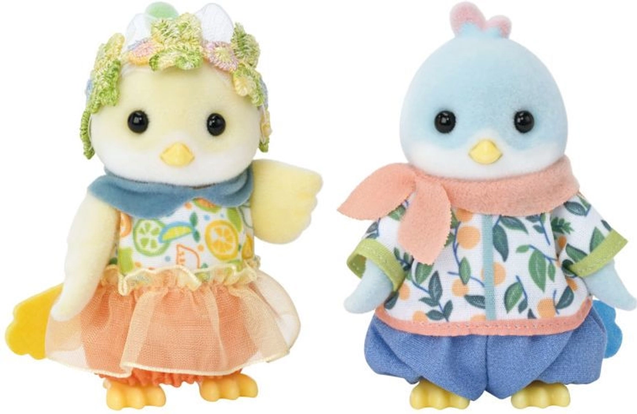 Calico Critters Citrus Bird Family, Set of 2 Collectible Doll Figures