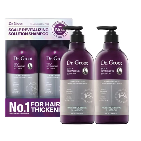 Dr. Groot Scalp Revitalizing Shampoo, 23.6 fl oz (700 mL), 2-Pack