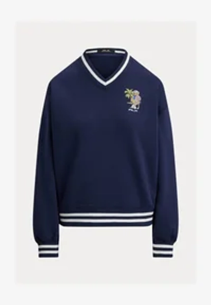 POLO BEAR V-NECK PULLOVER - Felpa - refined navy