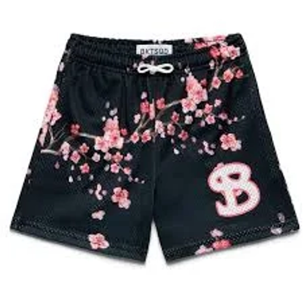 BucketSquad Youth Cherry Blossom Shorts, XL - Black