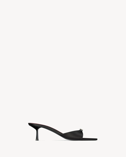 DAISY mules in satin crepe