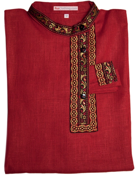 Russian shirt - Linen kosovorotka | RusClothing.com