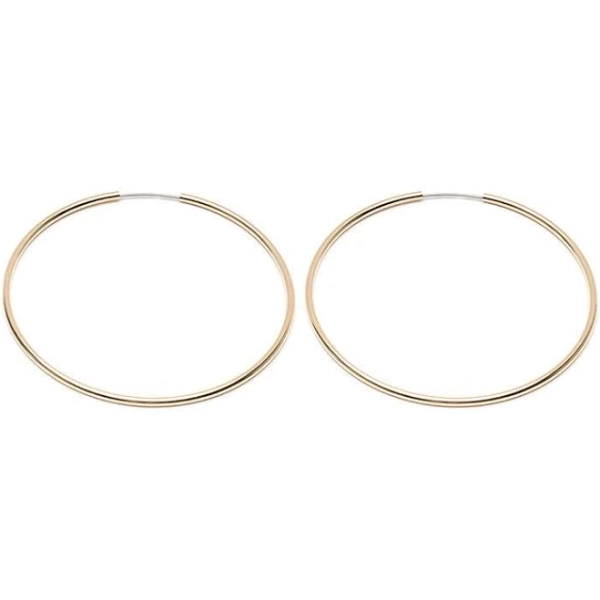 Simply Whispers Oversized Thin Hoop Earrings