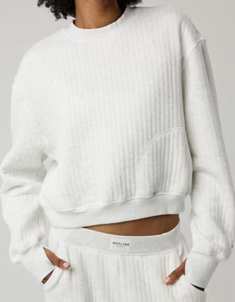 OFFLINE By Aerie Coffee Run Crewneck
