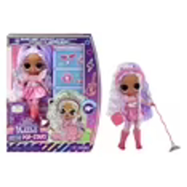 LOL Surprise Tweens Neon Pop Stars Kitty K Fashion Doll with Black Light Surprises and 10+ Pop Star Fashions and Accessories Including Retro Mic Stand – Great Gift for Kids Ages 4+