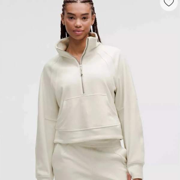 Lululemon Women's Scuba Oversized Funnel-Neck Velvet Sweatshirt
