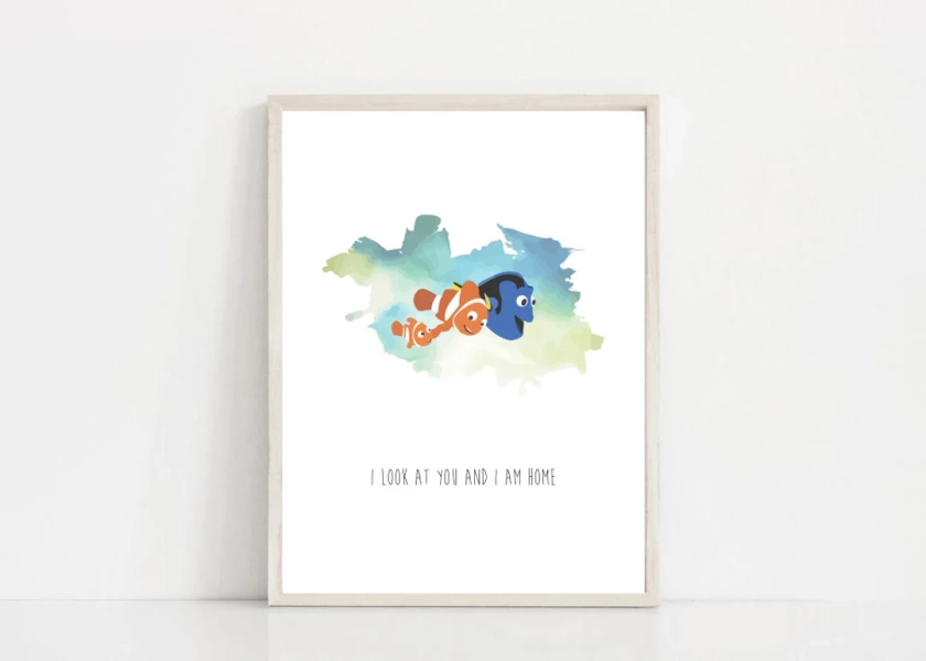 I Am Home - Nemo Wall Art Print - Etsy