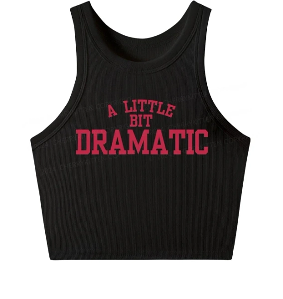 A Little Bit Dramatic Y2k Crop Tank Top