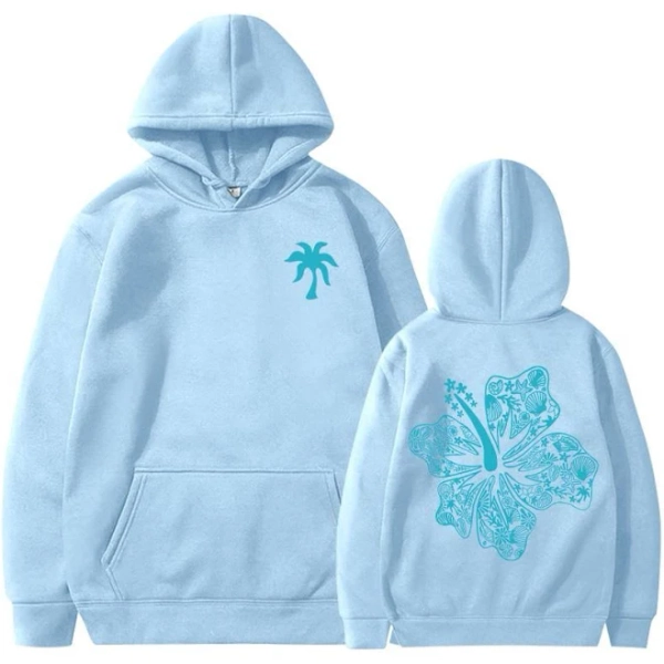 Y2K Oversized Palm Puff Hoodie