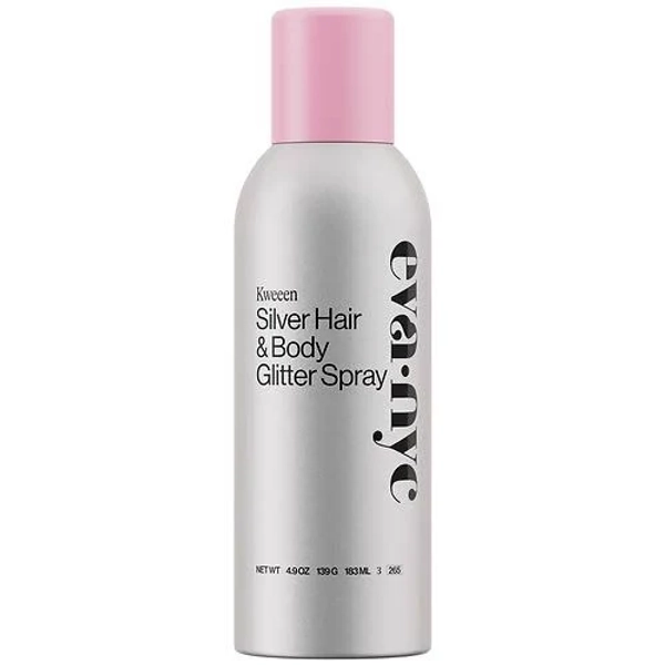 Eva NYC Kweeen Silver Hair & Body Glitter Spray