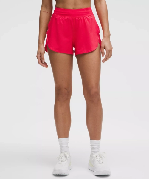 Short fendu classique taille haute Fast and Free 8 cm - Red Glow - P