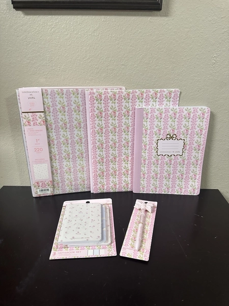 Love Shack Fancy X Target Yoobi School Supplies Set In Strawberry Macaroon