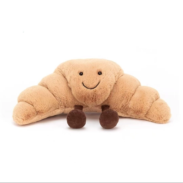 Jellycat Amuseable Croissant BNWT Birthday PLUSH  With Tag+ Dust Bag 1PCS