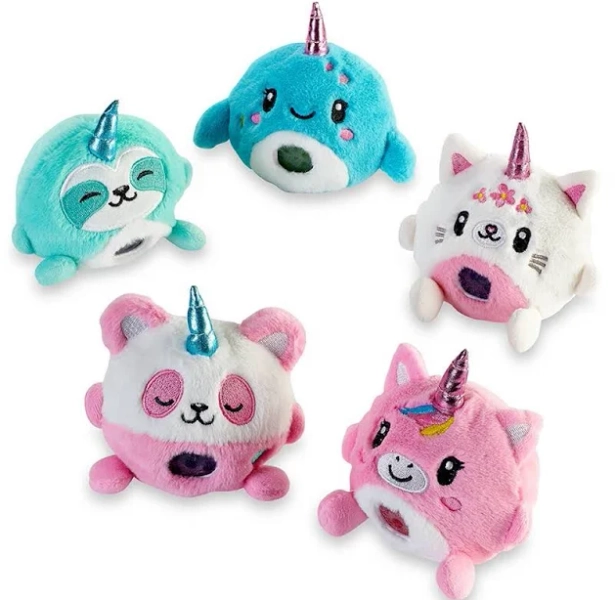 Beadie Buddies Fantasy Squad | Sensory Plush Squishy Toy | Phoebe The Pink Panda-corn | Top Trenz