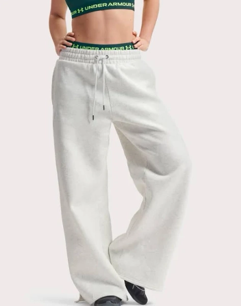 womens Under Armour Icon Fleece Wide Leg Pants