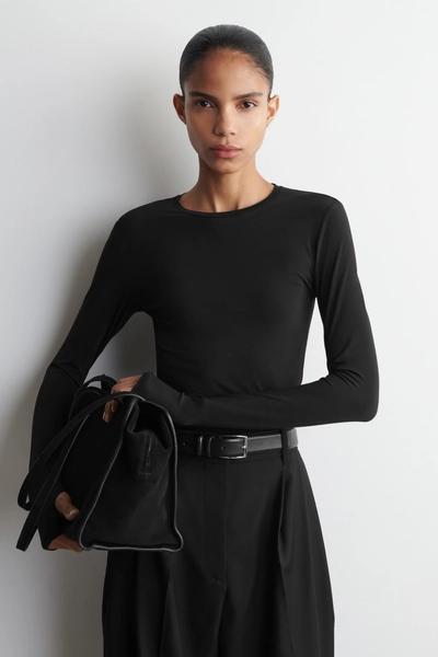 COTTON LONG-SLEEVED TOP
